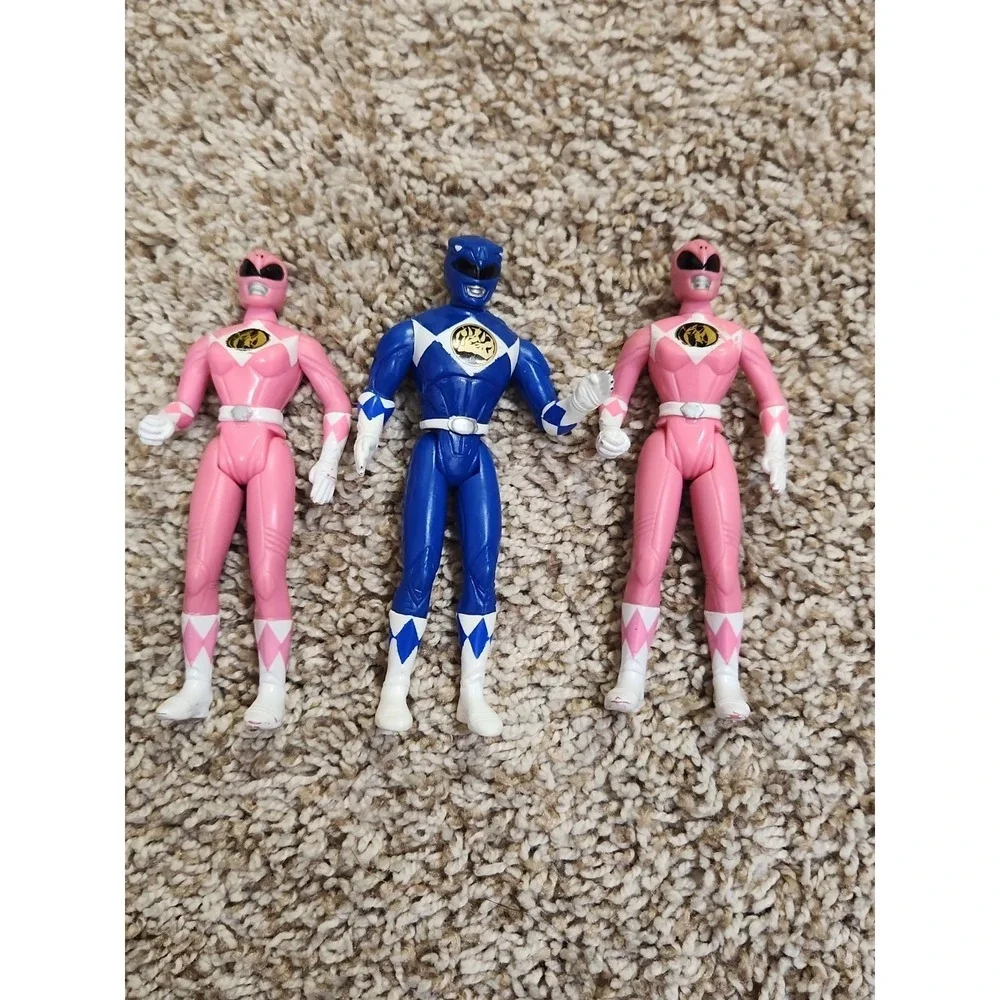 Lot Of 3 1995 Saban Power Ranger Figurines 4-inches